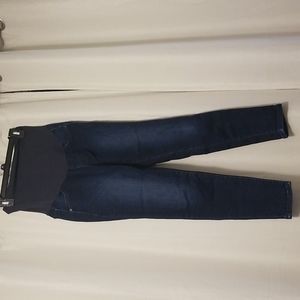 a:glow maternity navy blue skinny jeggings size 6